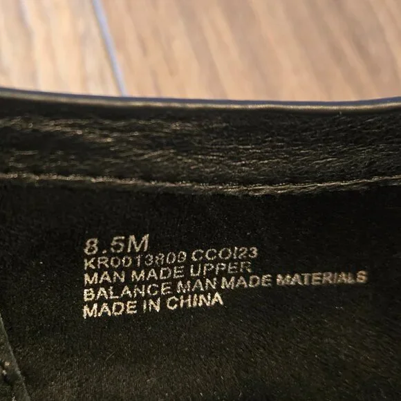 Kork-Ease Black Leather Slip-On Clogs with Tan Wood Heel - Picture 6 of 12